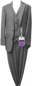 BOYS 3PC SUITS (CHARCOAL) 2931304